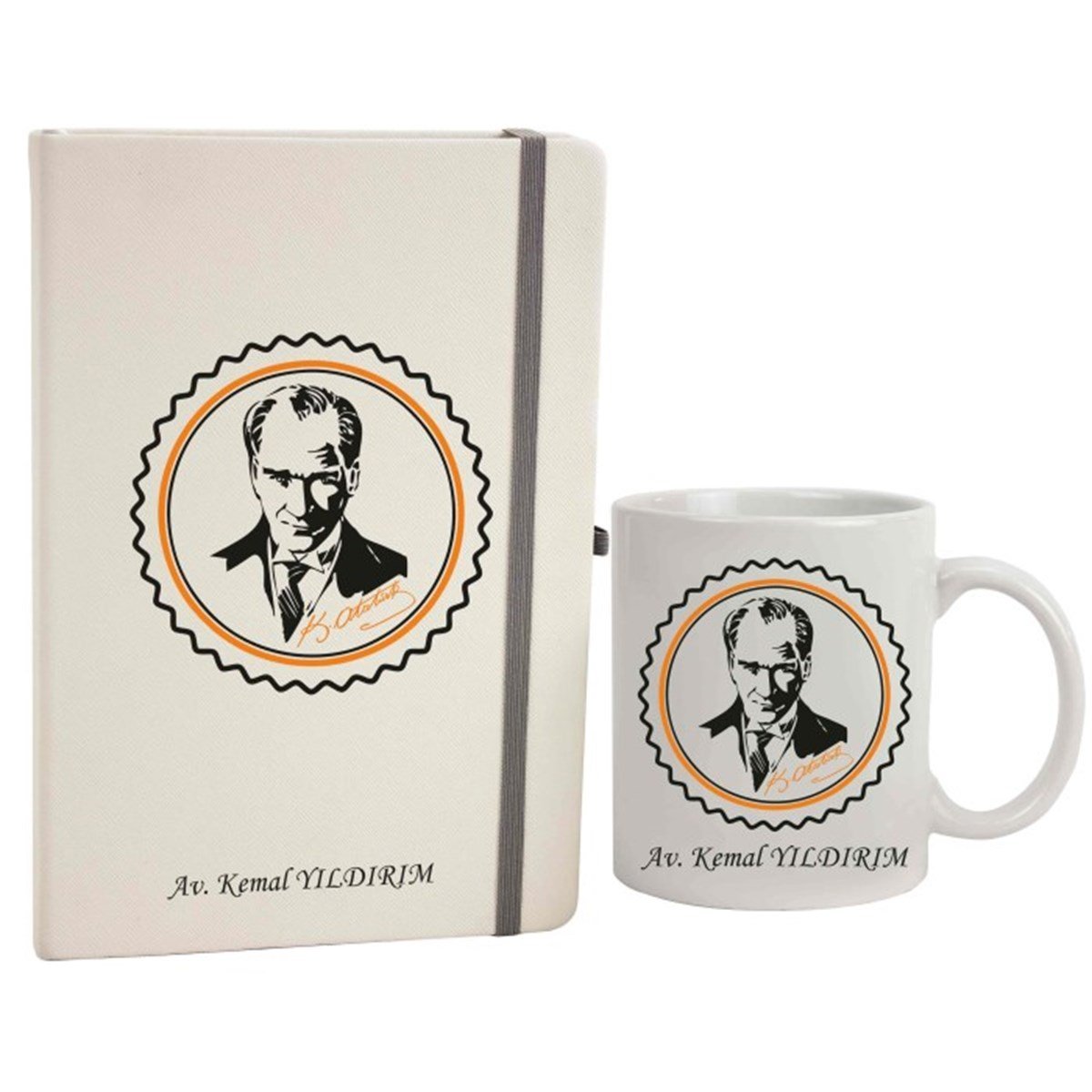 İsme Özel Defter ve Kupa Bardak Seti - K. Atatürk M5