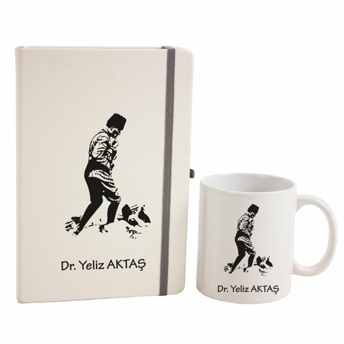İsme Özel Defter ve Kupa Bardak Seti - K. Atatürk M2