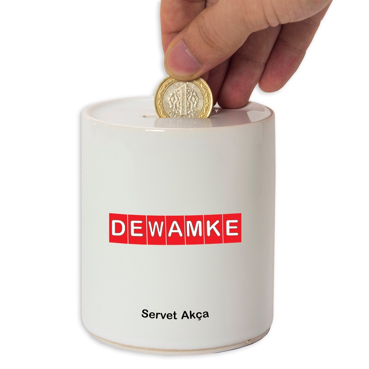 İsme Özel Dewamke Temalı Seramik Kumbara