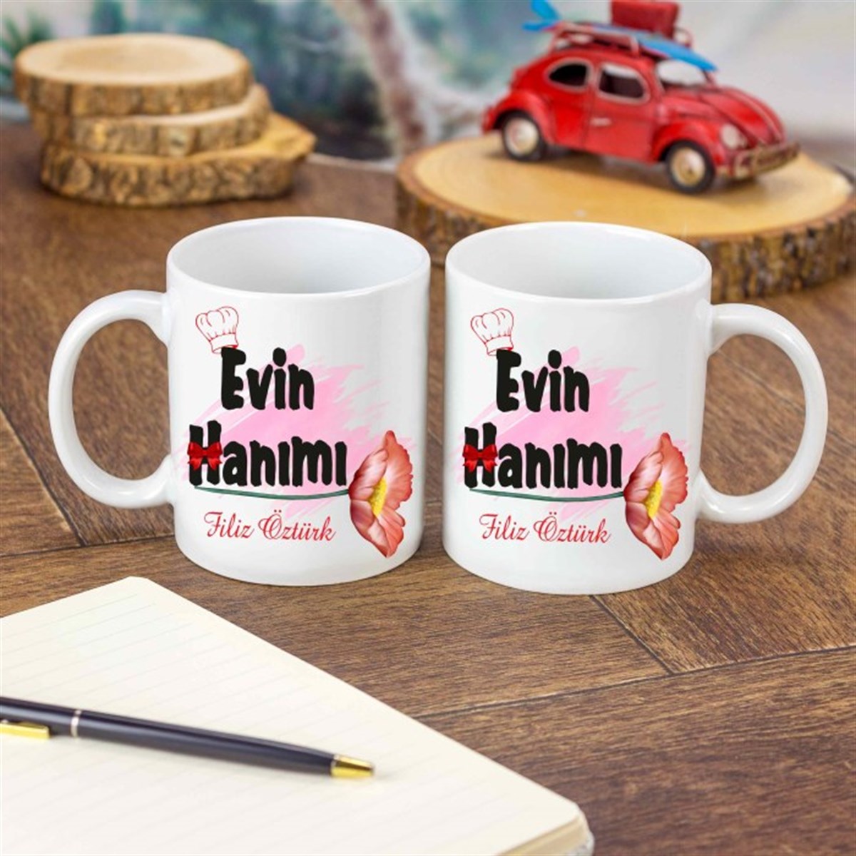 İsme Özel Evin Hanımı Temalı Kupa Bardak