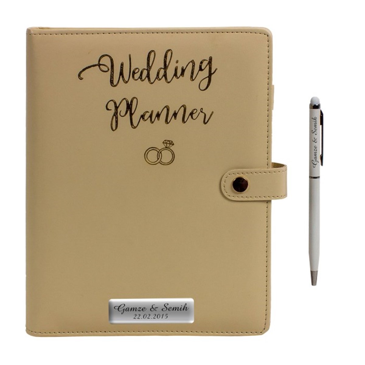 İsme Özel Evlilik Planlayıcı Defter ve Kalem Seti​ ( Weddings Planner )