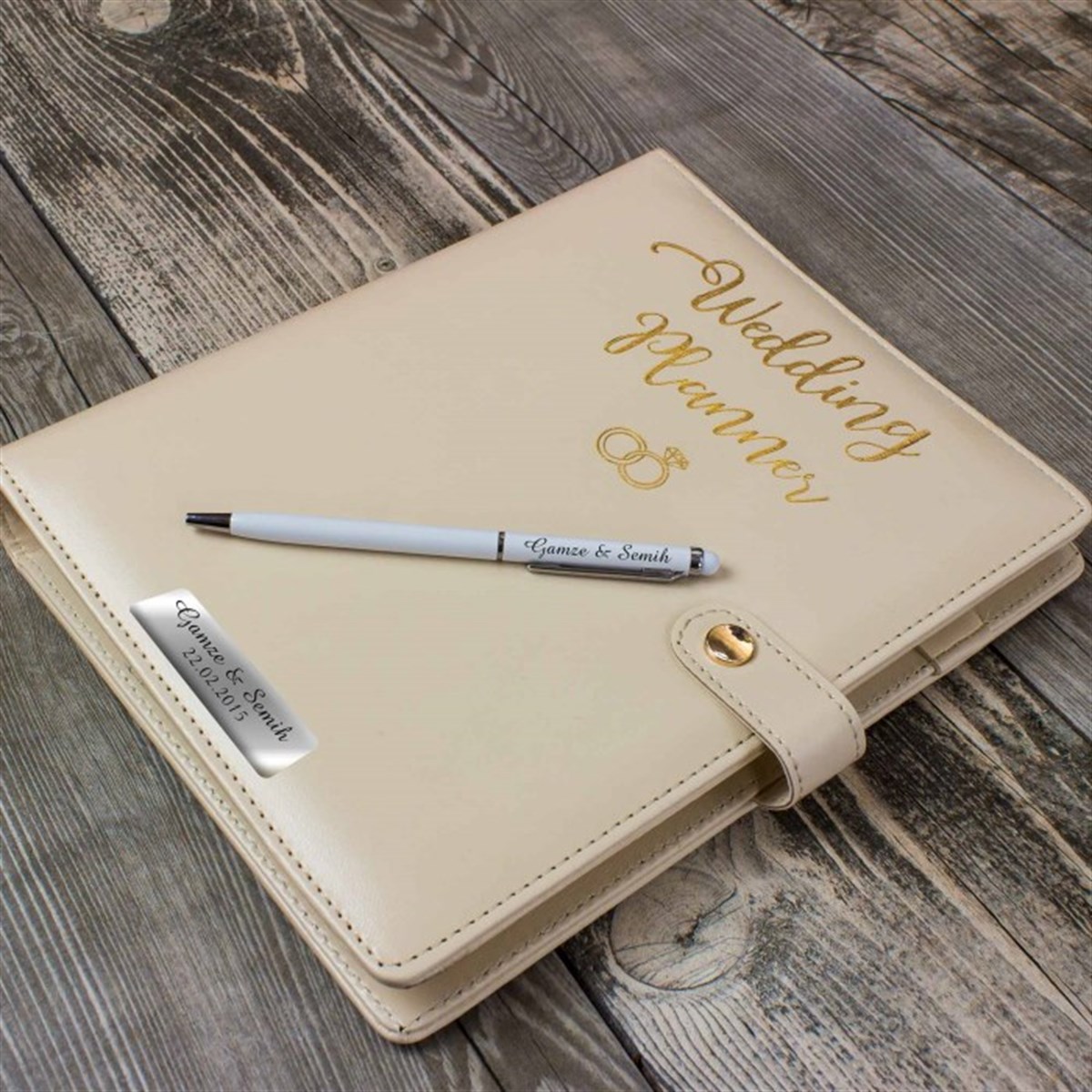 İsme Özel Evlilik Planlayıcı Defter ve Kalem Seti​ ( Weddings Planner )