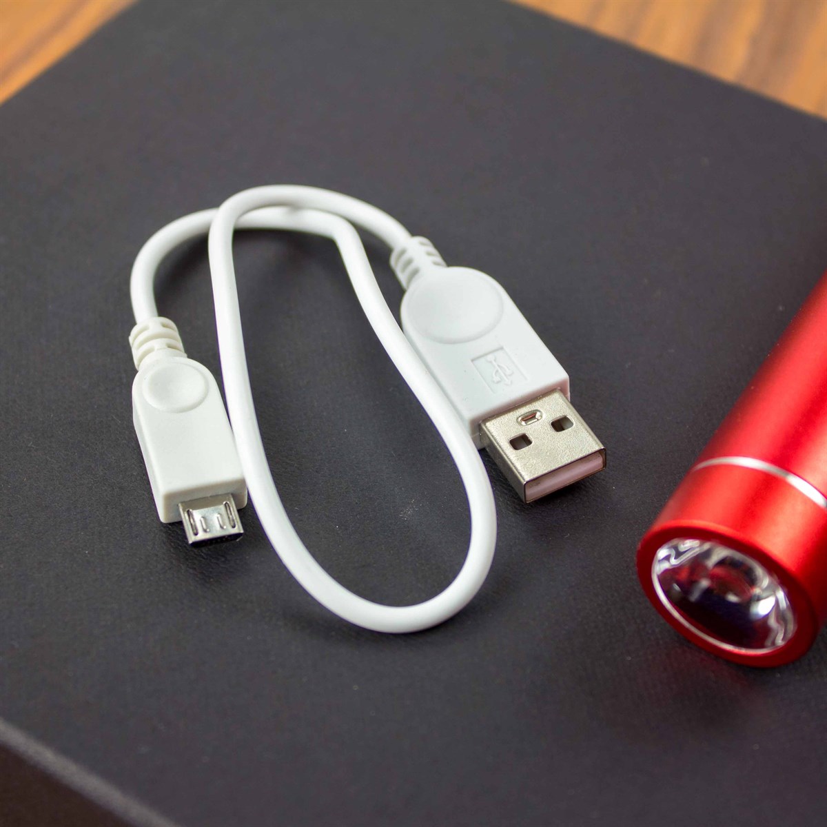 İsme Özel Exclusive Powerbank Defter ve Kalem Seti Kırmızı