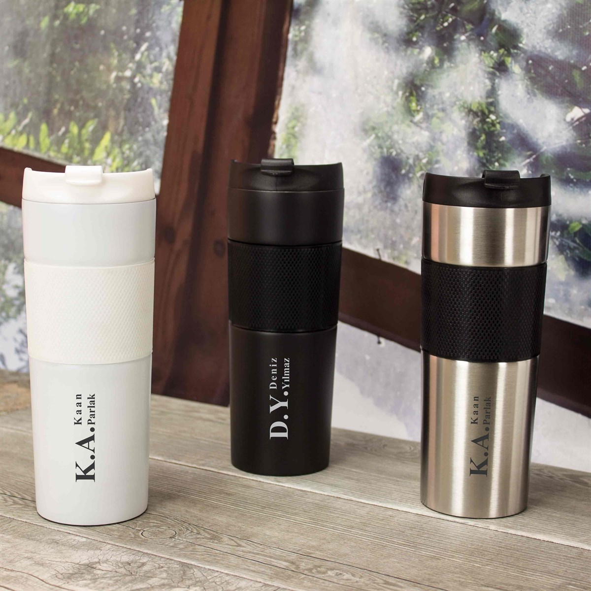 İsme Özel French Press Çelik Termos 500 ML​ - Harfli İsim