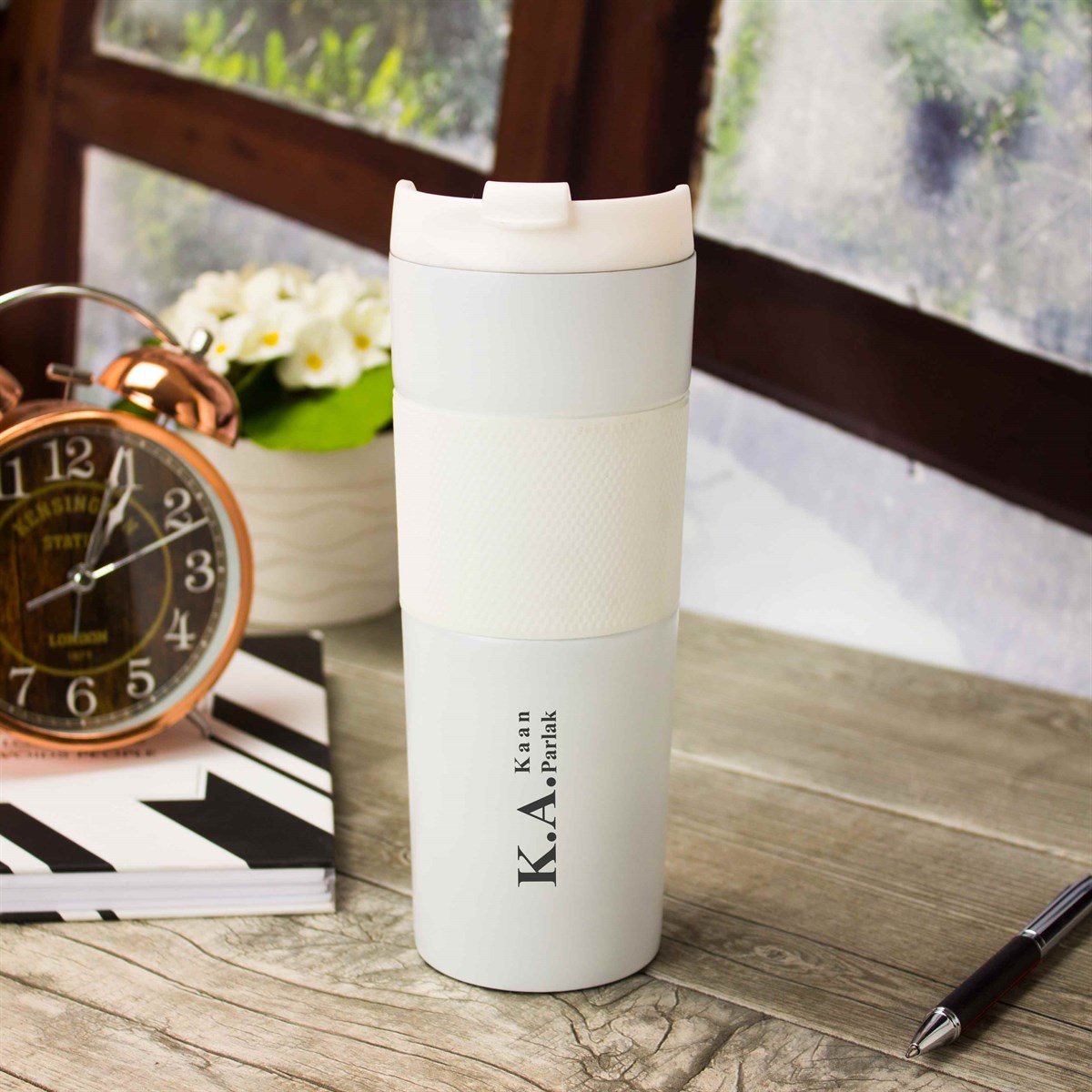İsme Özel French Press Çelik Termos 500 ML​ - Harfli İsim