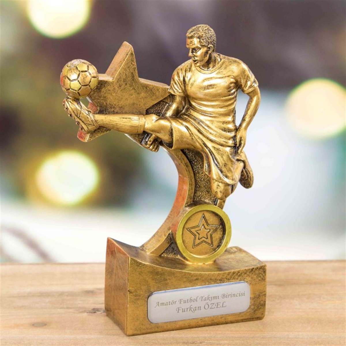 İsme Özel Futbolcu Temalı Dekoratif Biblo ve Ödül