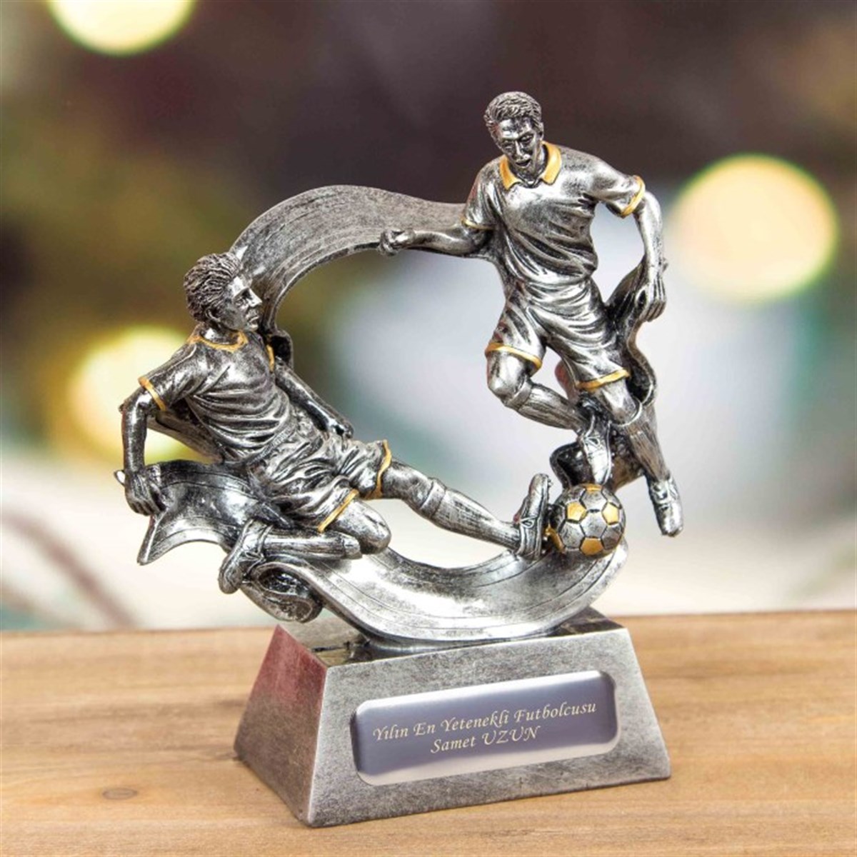 İsme Özel Futbolcu Temalı Dekoratif Biblo ve Ödül M2