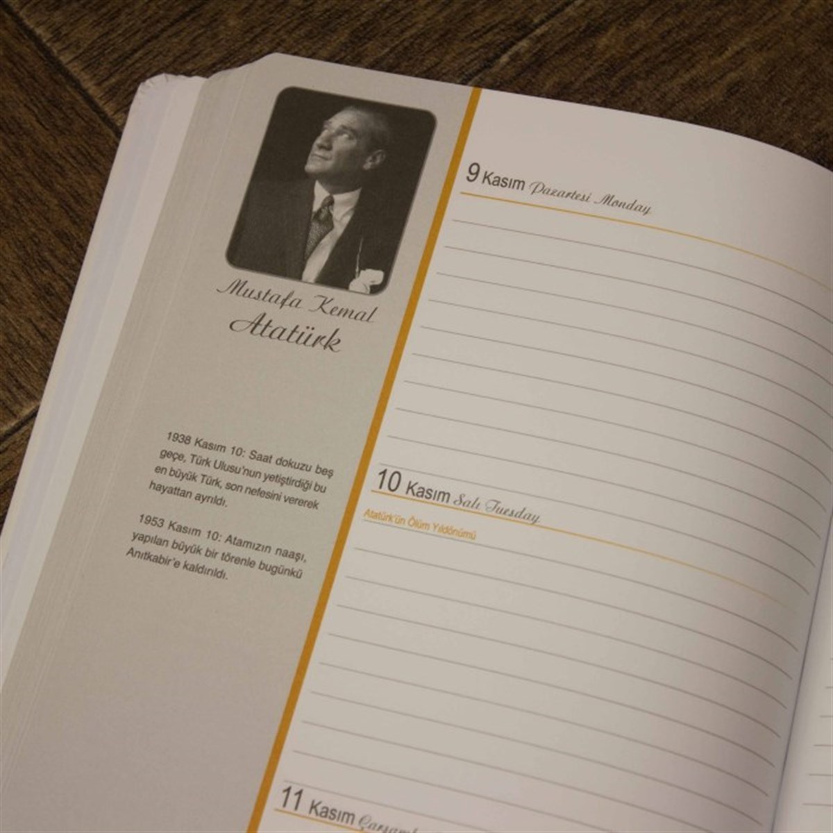 İsme Özel K. Atatürk Temalı Ajanda ve Roler Kalem Seti​