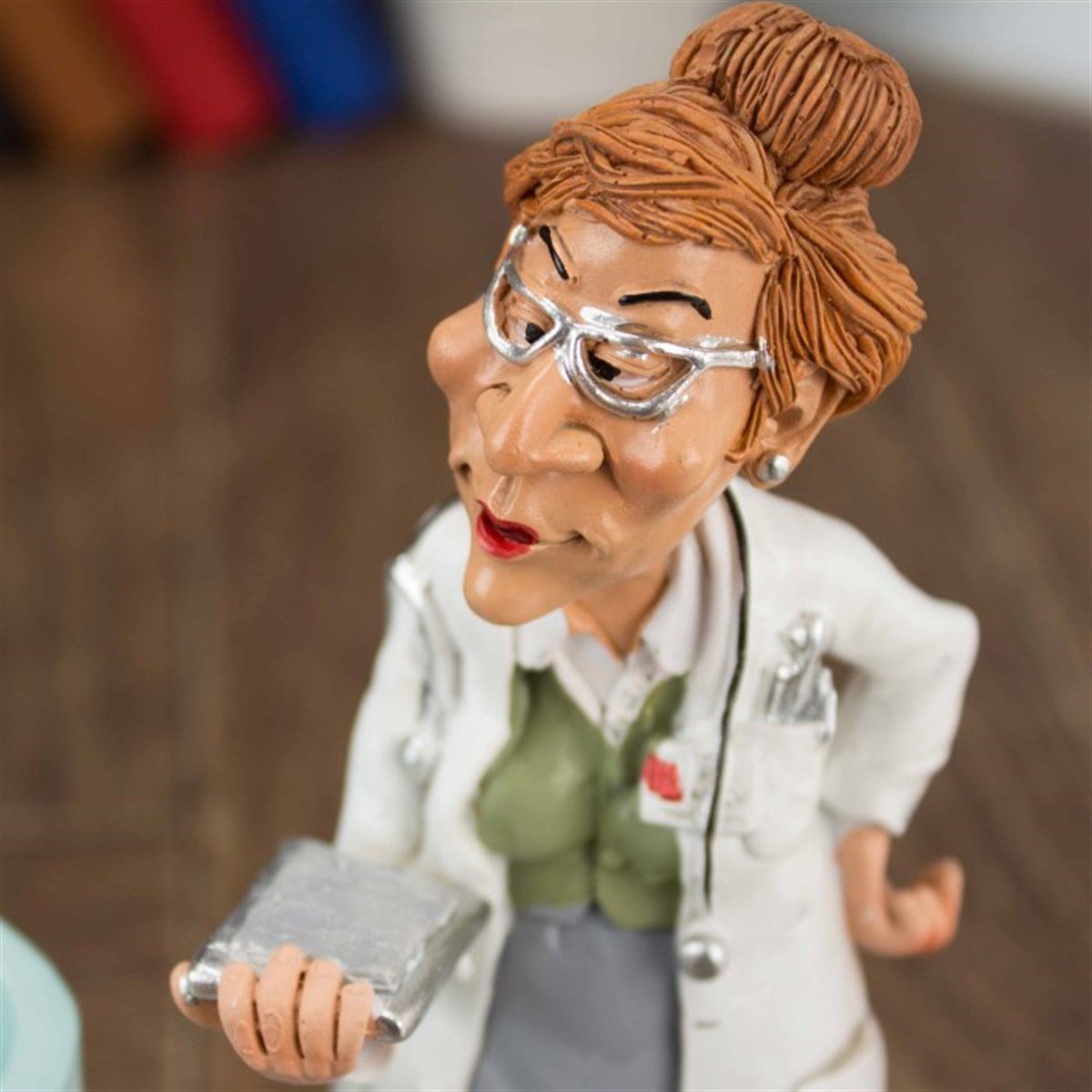 İsme Özel Kadın Doktor Hekim Temalı Dekoratif Kalemlik​ ve Kartvizitlik​