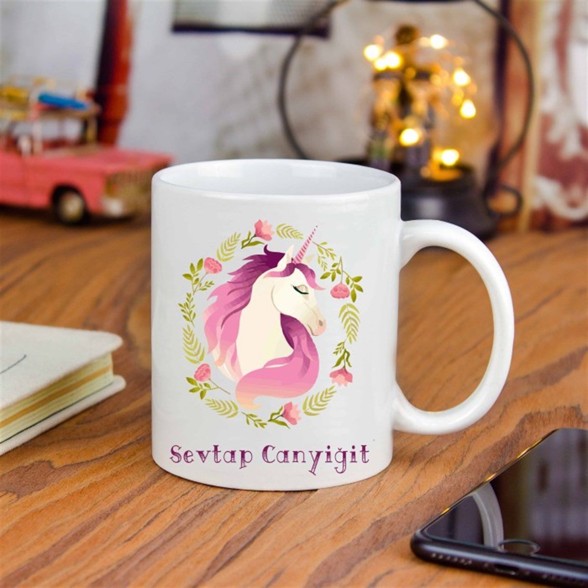 İsme Özel Kupa Bardak - Unicorn