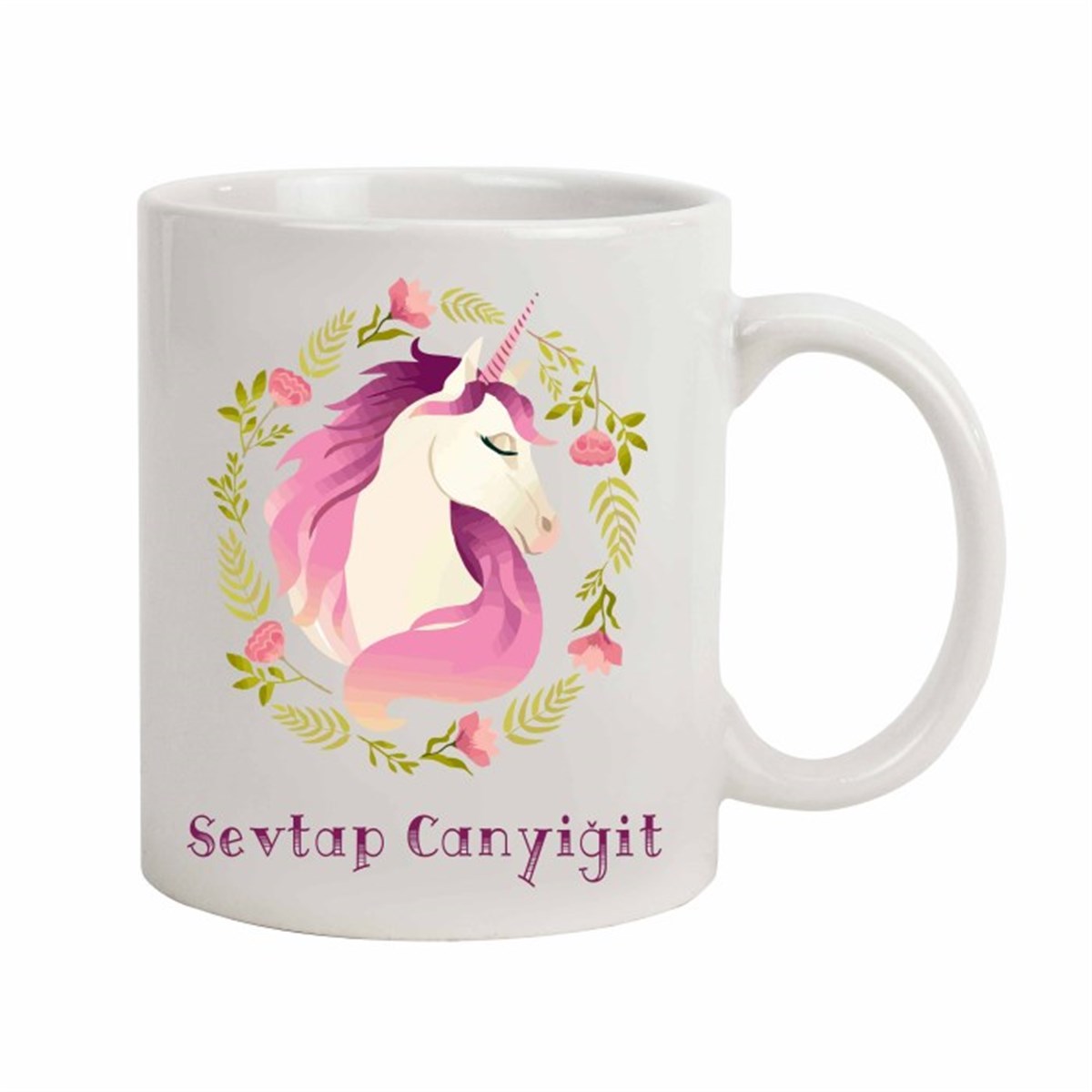 İsme Özel Kupa Bardak - Unicorn