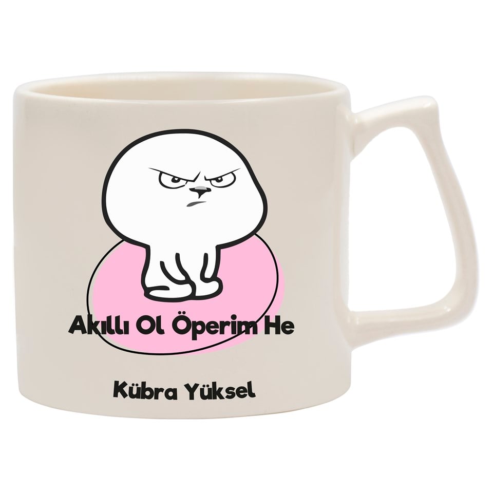 İsme Özel Kupa Bardak - Akıllı ol Temalı