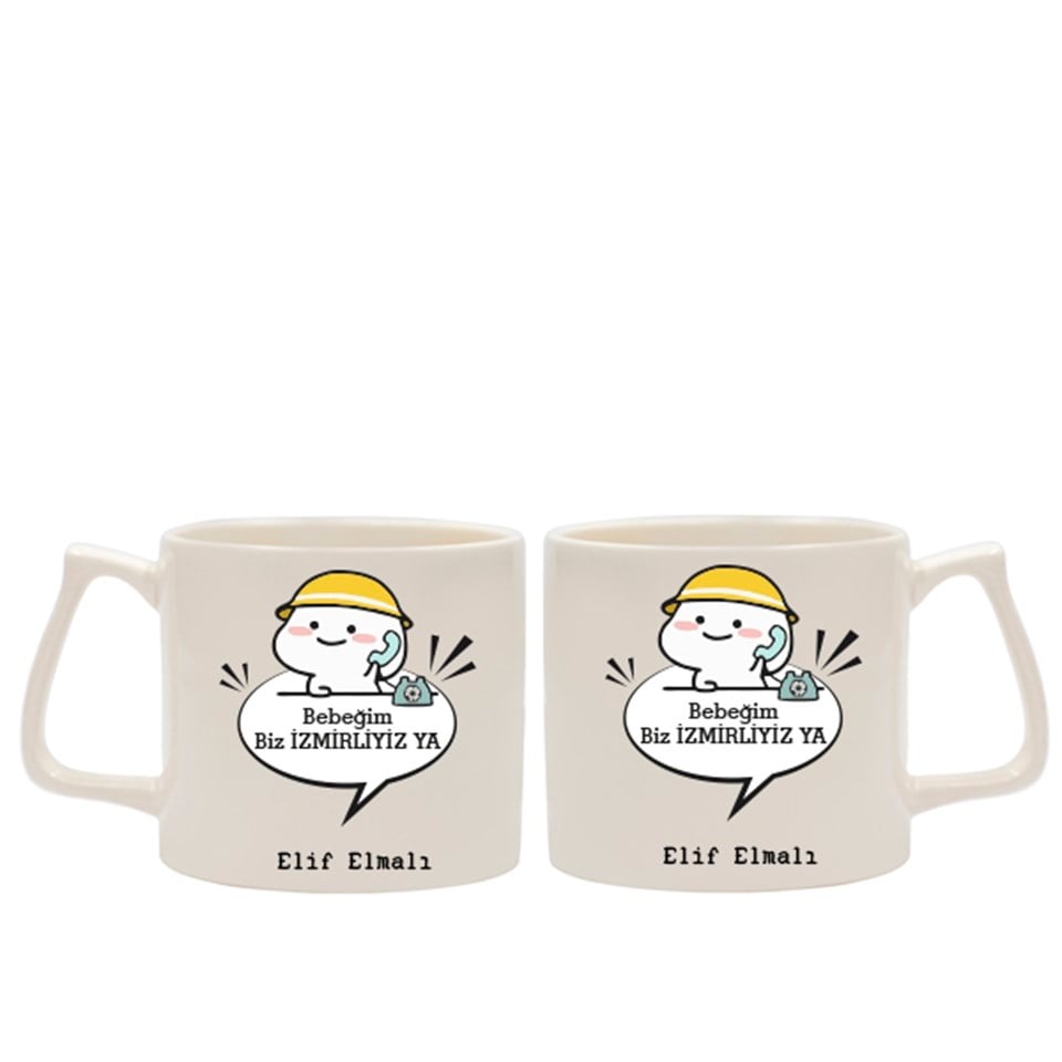 İsme Özel Kupa Bardak - Biz İzmirliyiz