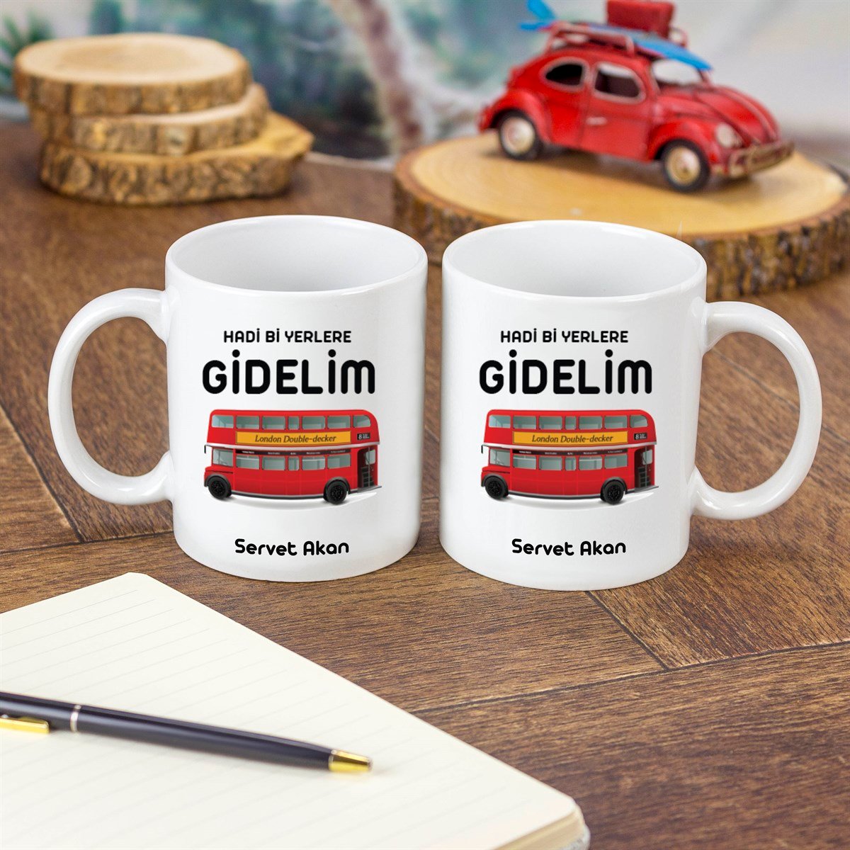 İsme Özel Kupa Bardak - Hadi Bi Yerlere Gidelim