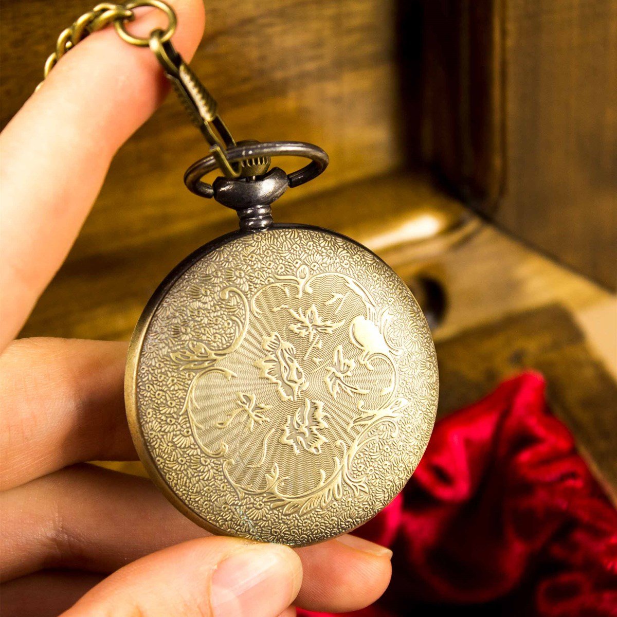 İsme Özel Kutulu Köstekli Saat- Lokomotif Temalı