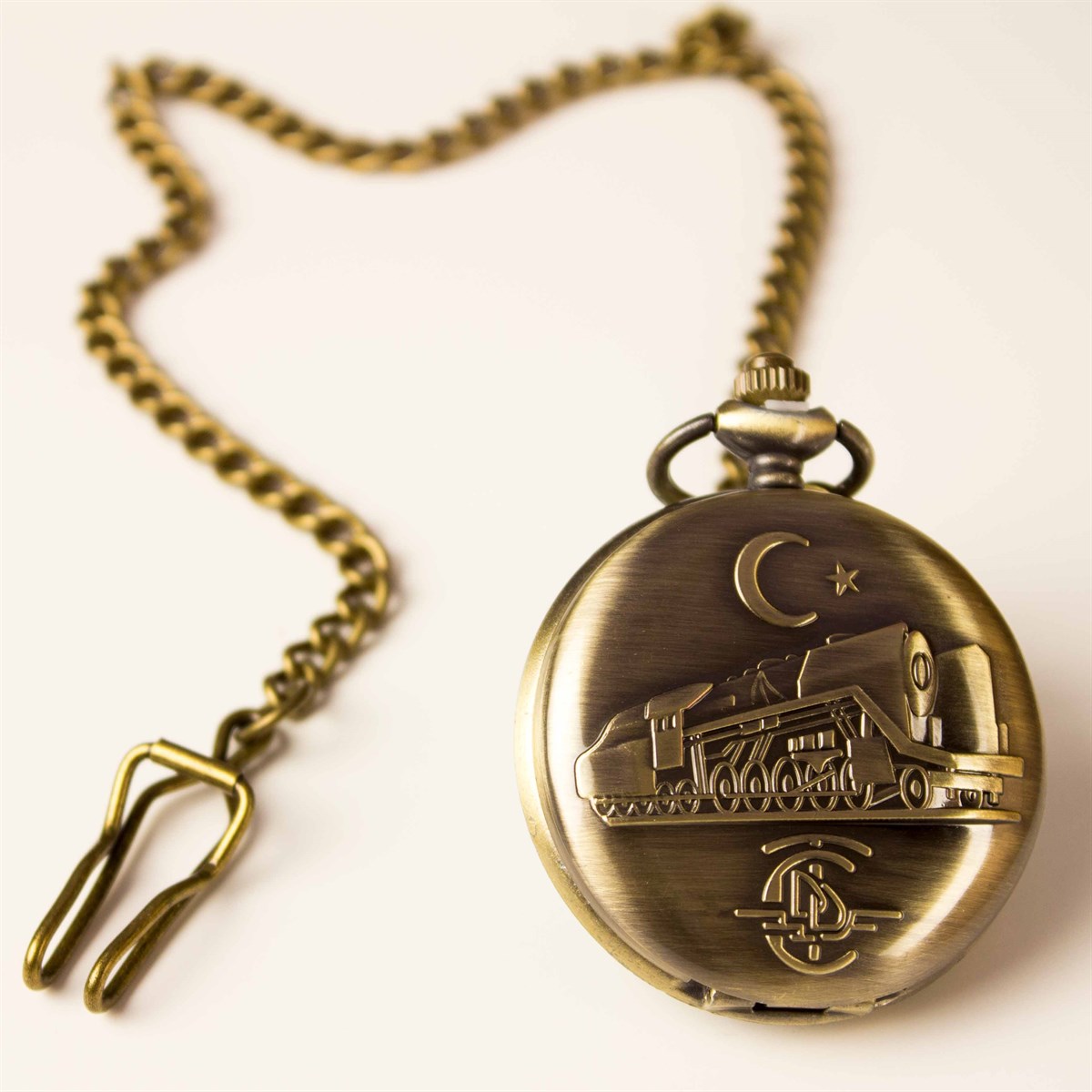 İsme Özel Kutulu Köstekli Saat- Lokomotif Temalı