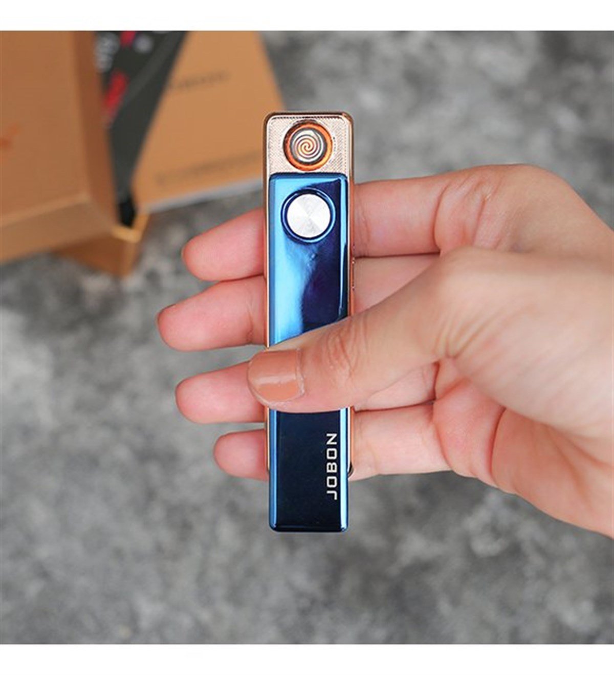 İsme Özel Lüx Usb Şarjlı Rezistanslı Metal Çakmak