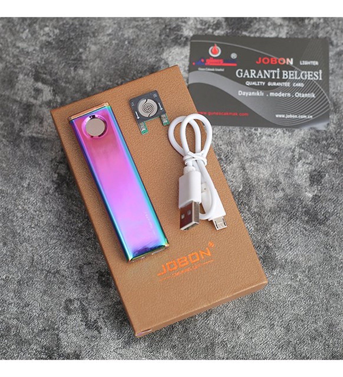 İsme Özel Lüx Usb Şarjlı Rezistanslı Metal Çakmak