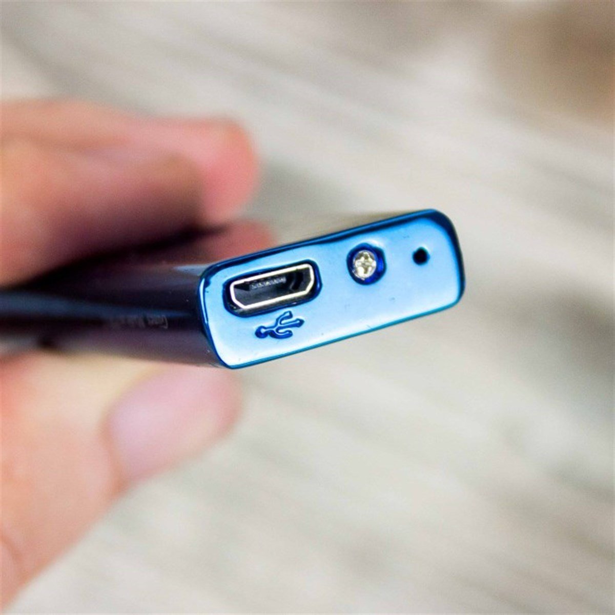 İsme Özel Lüx Usb Şarjlı Rezistanslı Metal Çakmak Lacivert (E-ZB-005)