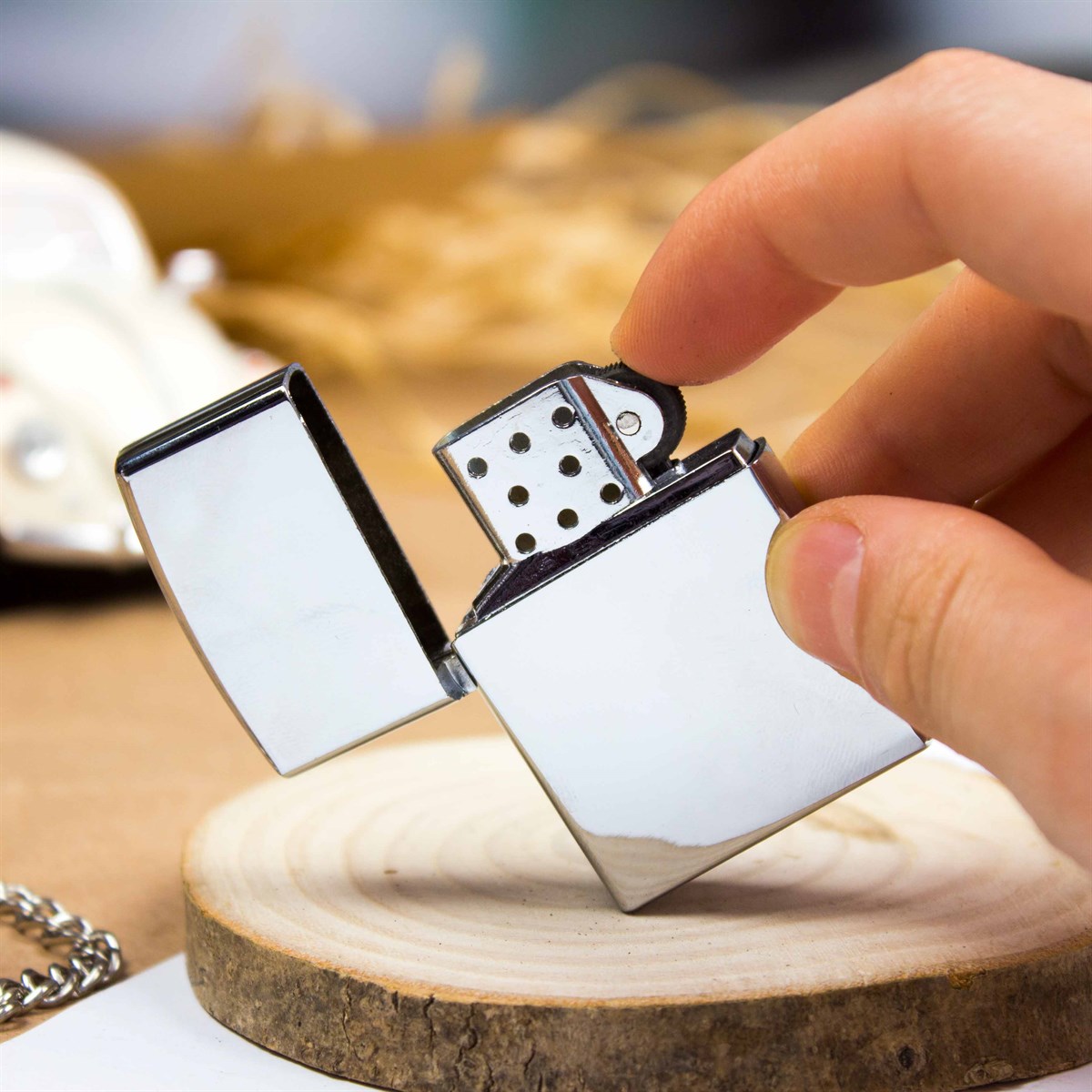 İsme Özel Metal Çakmak Babam Modeli