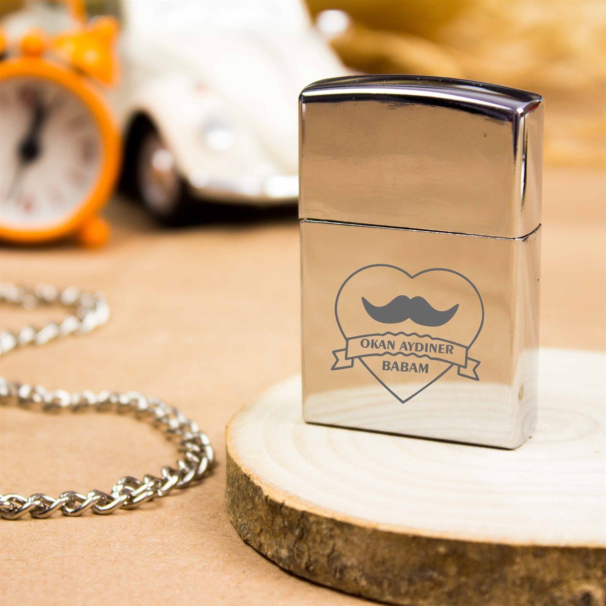 İsme Özel Metal Çakmak Babam Modeli