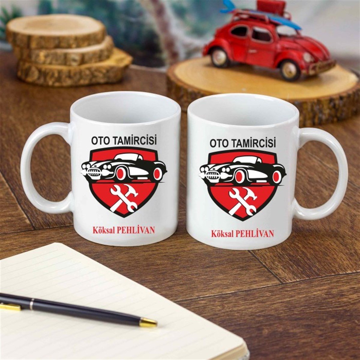 İsme Özel Oto Tamirci Temalı Kupa Bardak