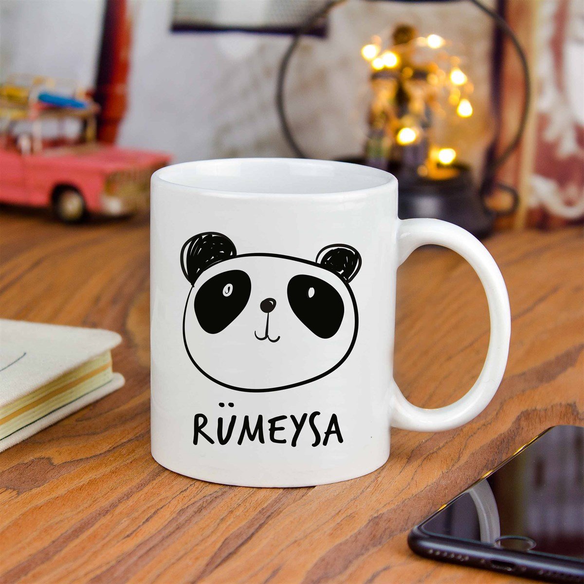 İsme Özel Panda Temalı Kupa Bardak M3
