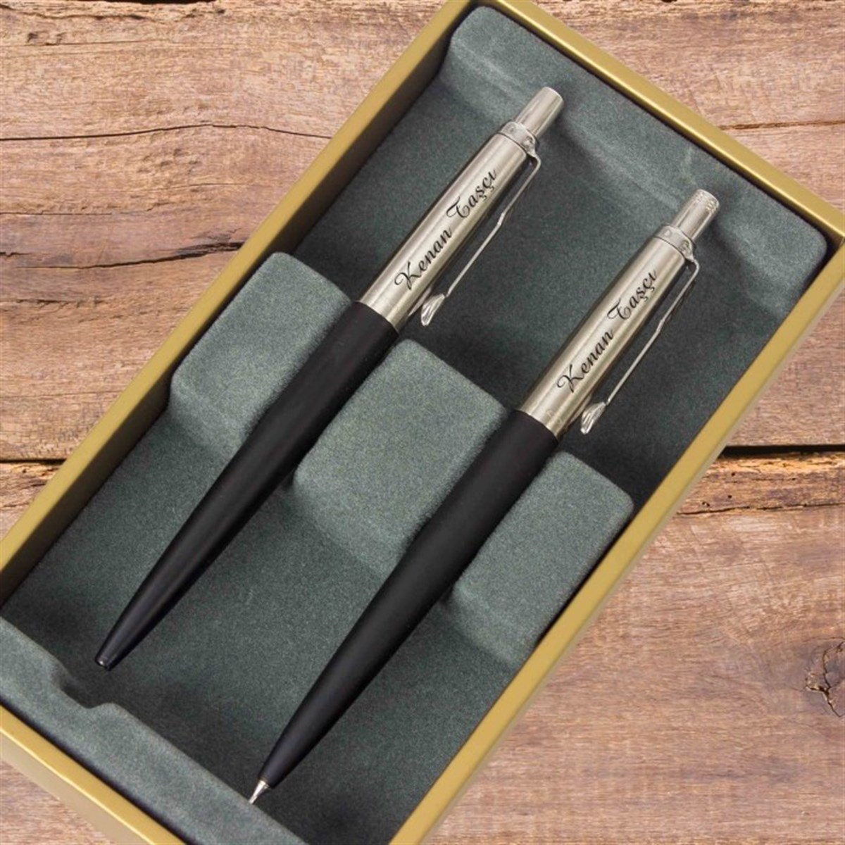 İsme Özel Parker Metal Exclusive Versatil ve Tükenmez Kalem Seti