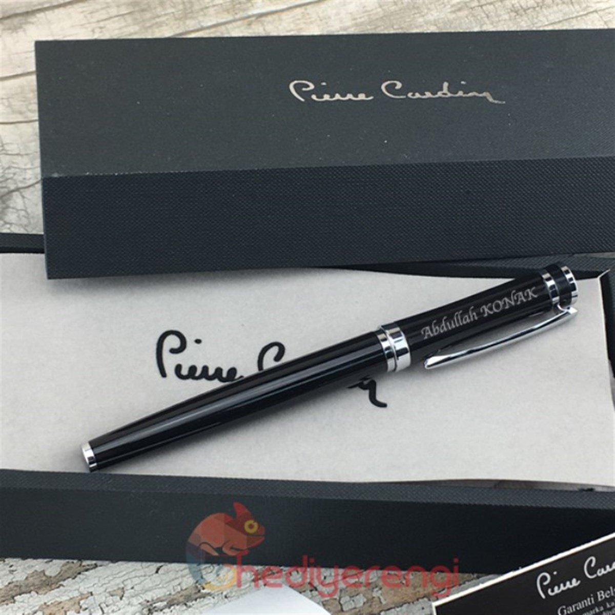 İsme Özel Pierre Cardin Roller İmza Kalemi Siyah143