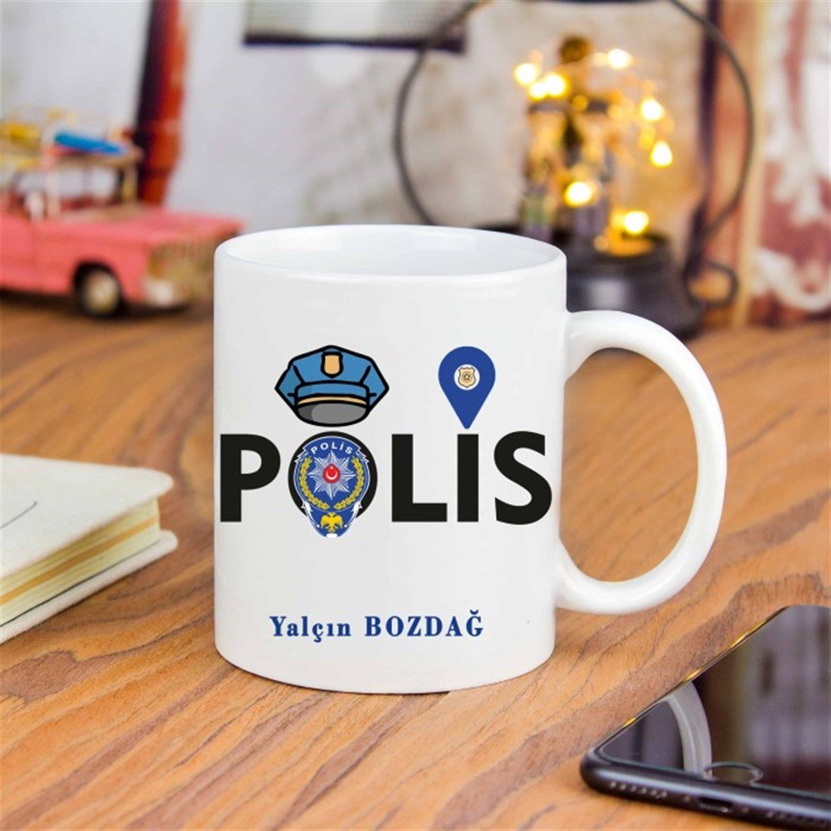 İsme Özel Polis Temalı Kupa Bardak M2
