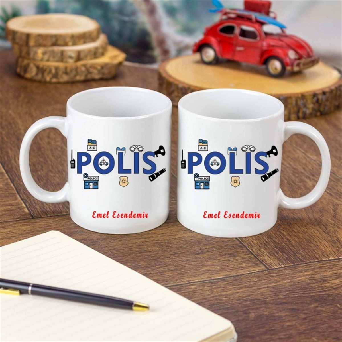 İsme Özel Polis Temalı Kupa Bardak M3