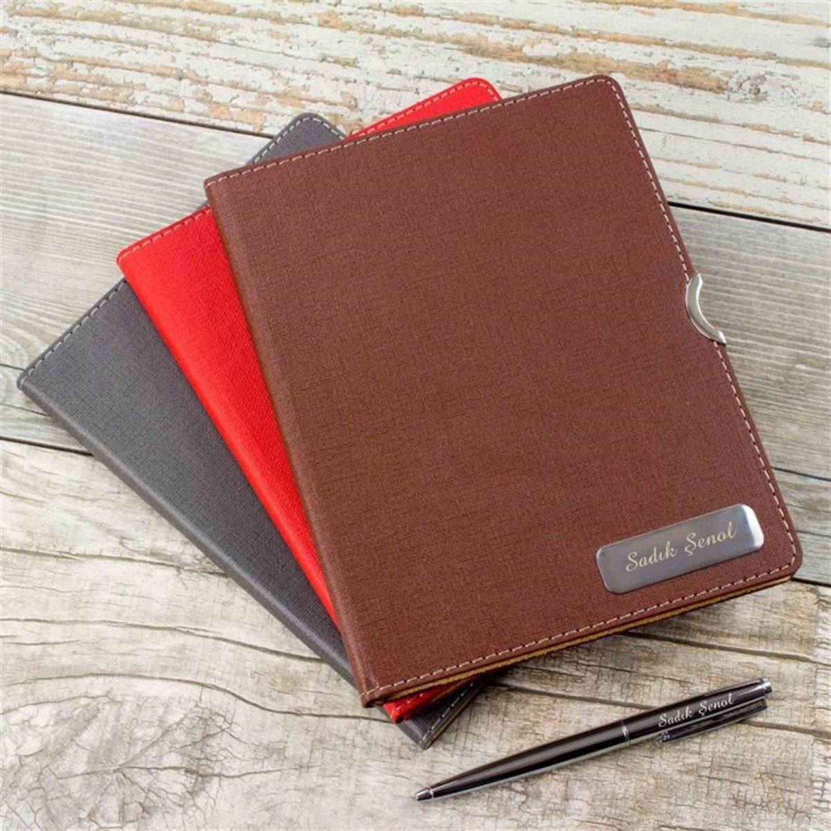 İsme Özel Premium Defter ve Tükenmez Kalem Seti 
