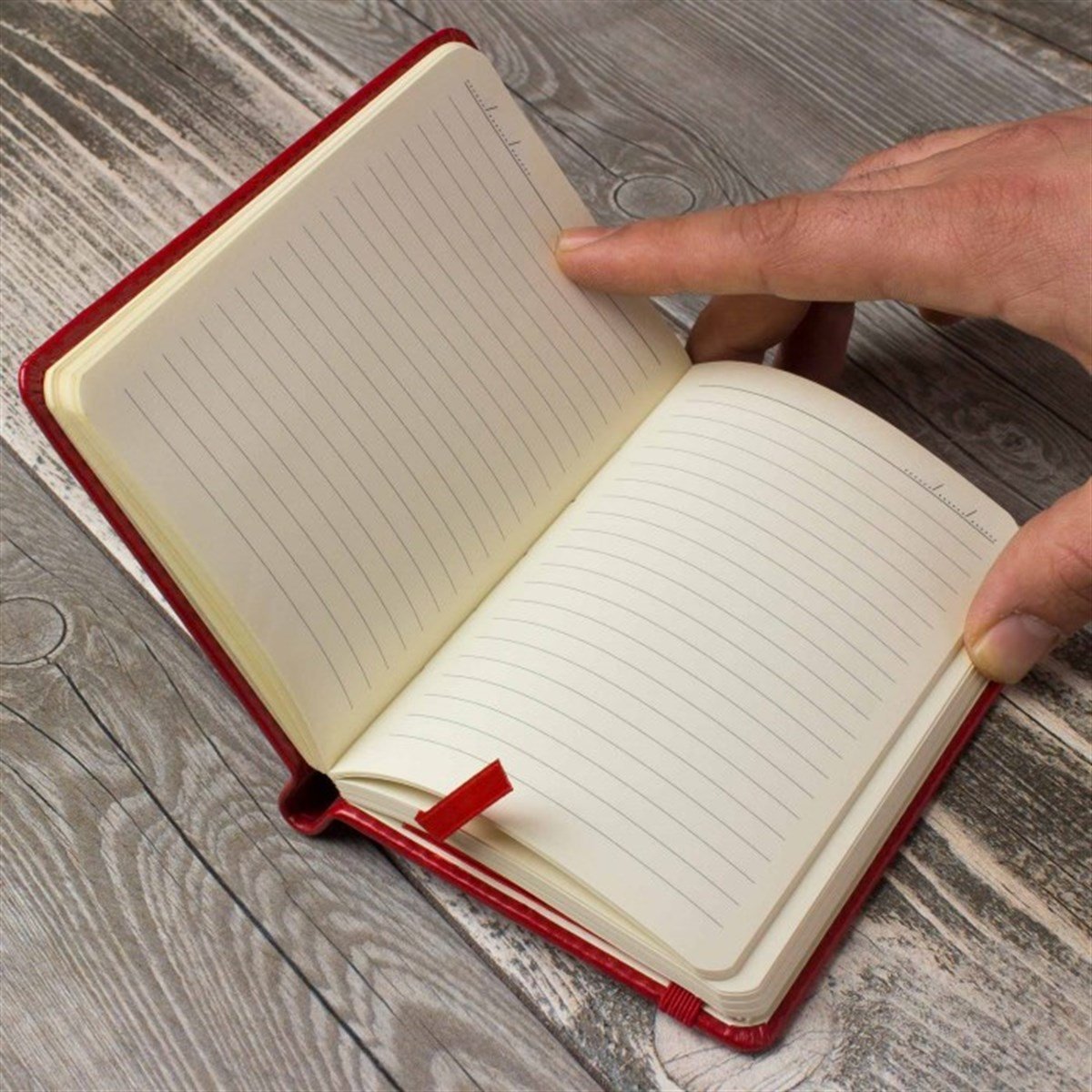 İsme Özel Premium Powerbank Defter ve Kalem Seti Kırmızı