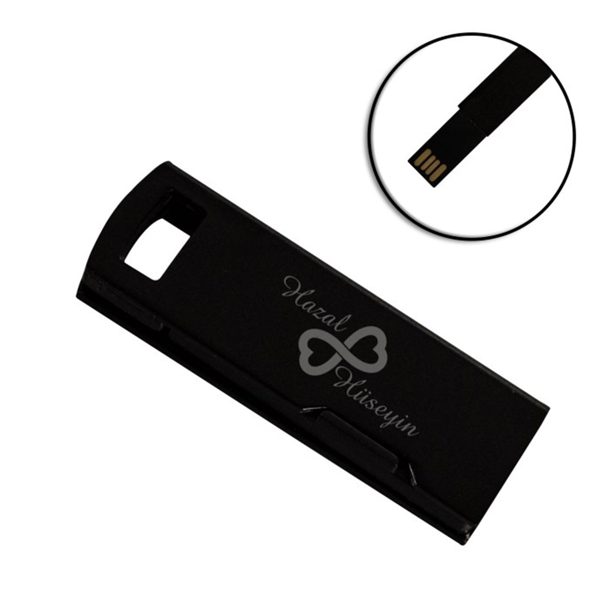 İsme Özel Renkli Metal Usb Bellek 16 GB M2 - Sonsuzluk