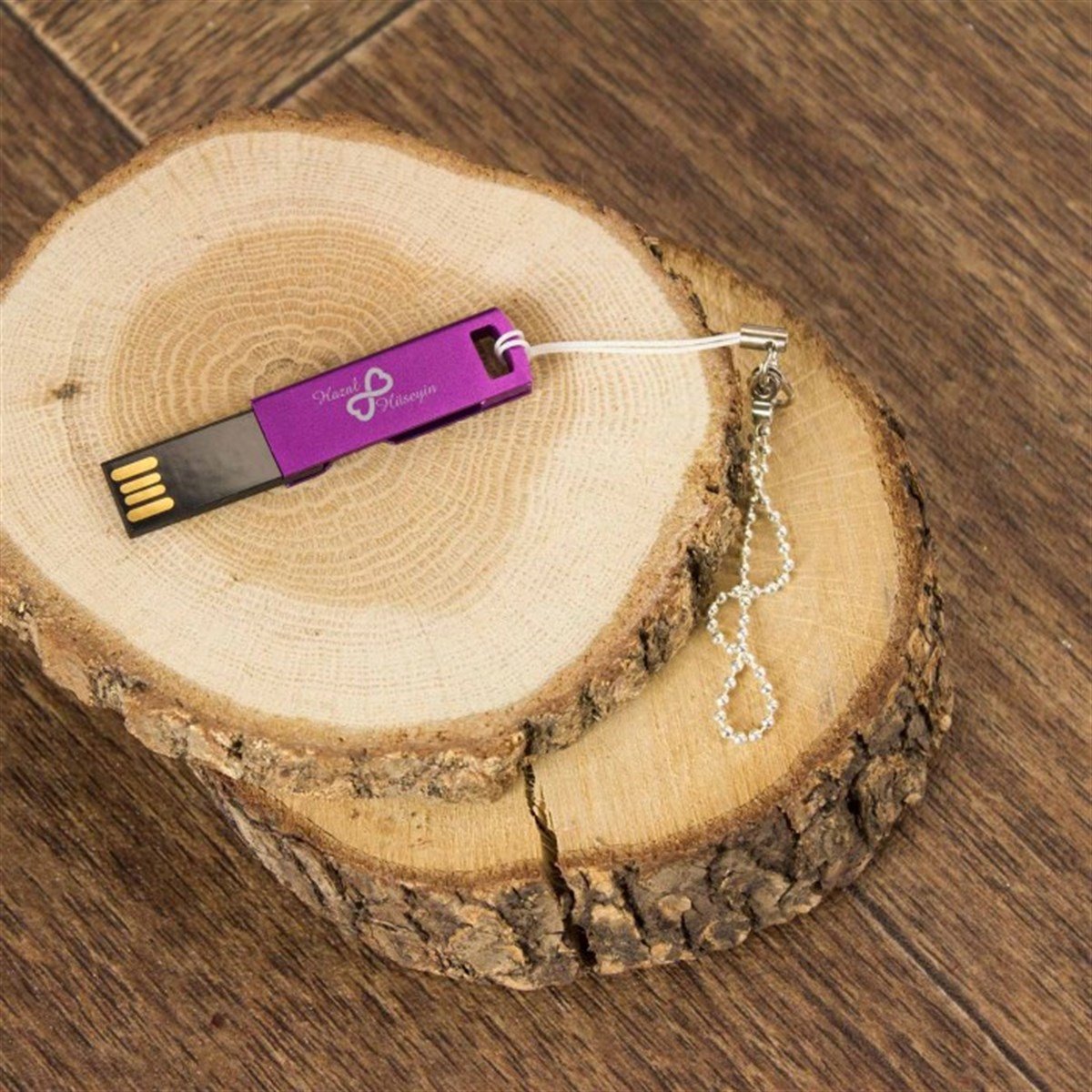 İsme Özel Renkli Metal Usb Bellek 16 GB M2 - Sonsuzluk