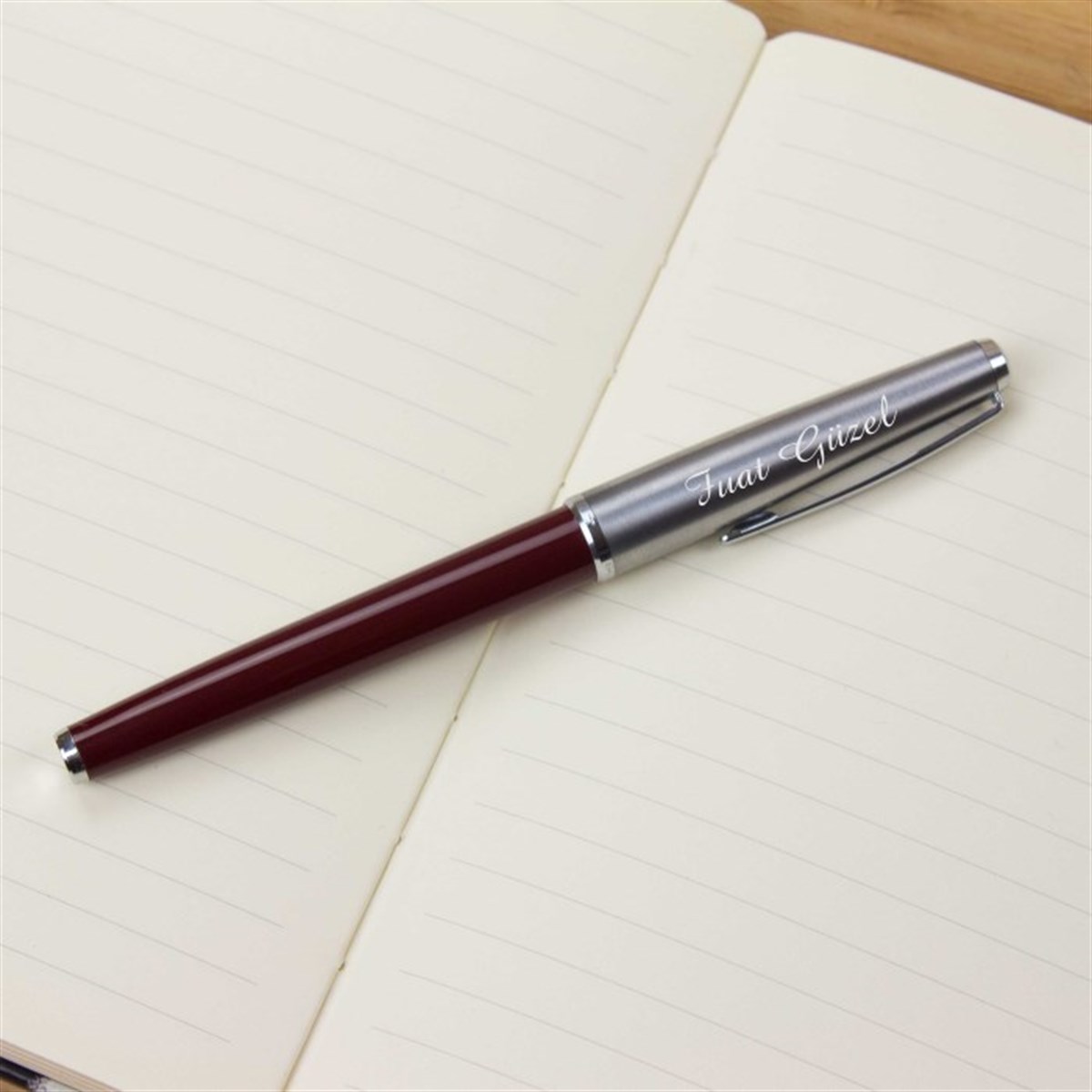 İsme Özel Scrikss Metal Roller Kalem Bordo