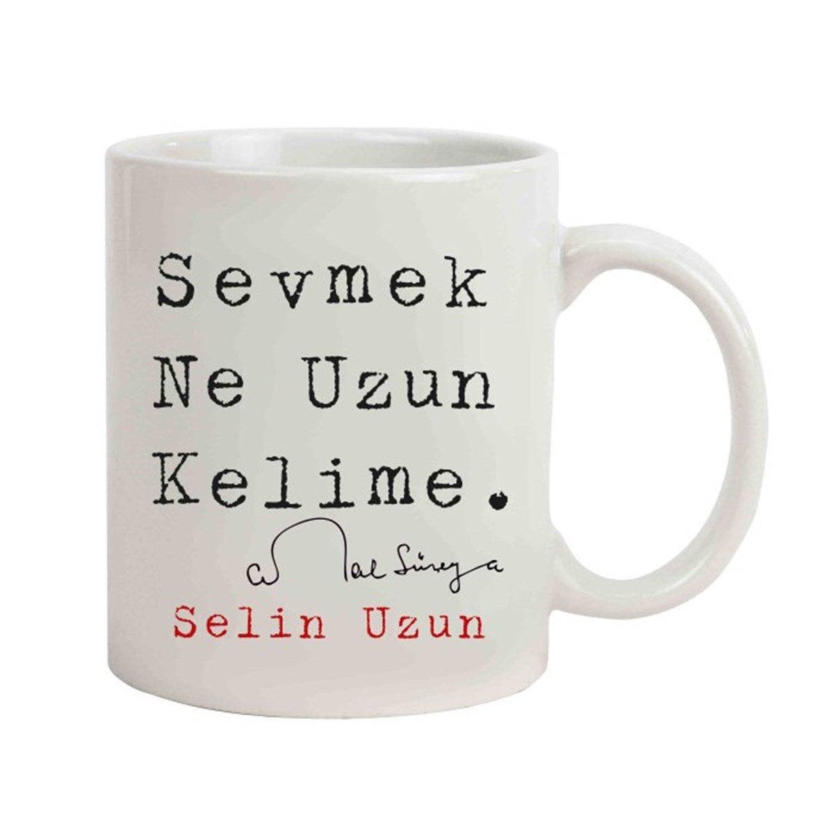 İsme Özel Sevmek Ne Uzun Kelime Kupa Bardak