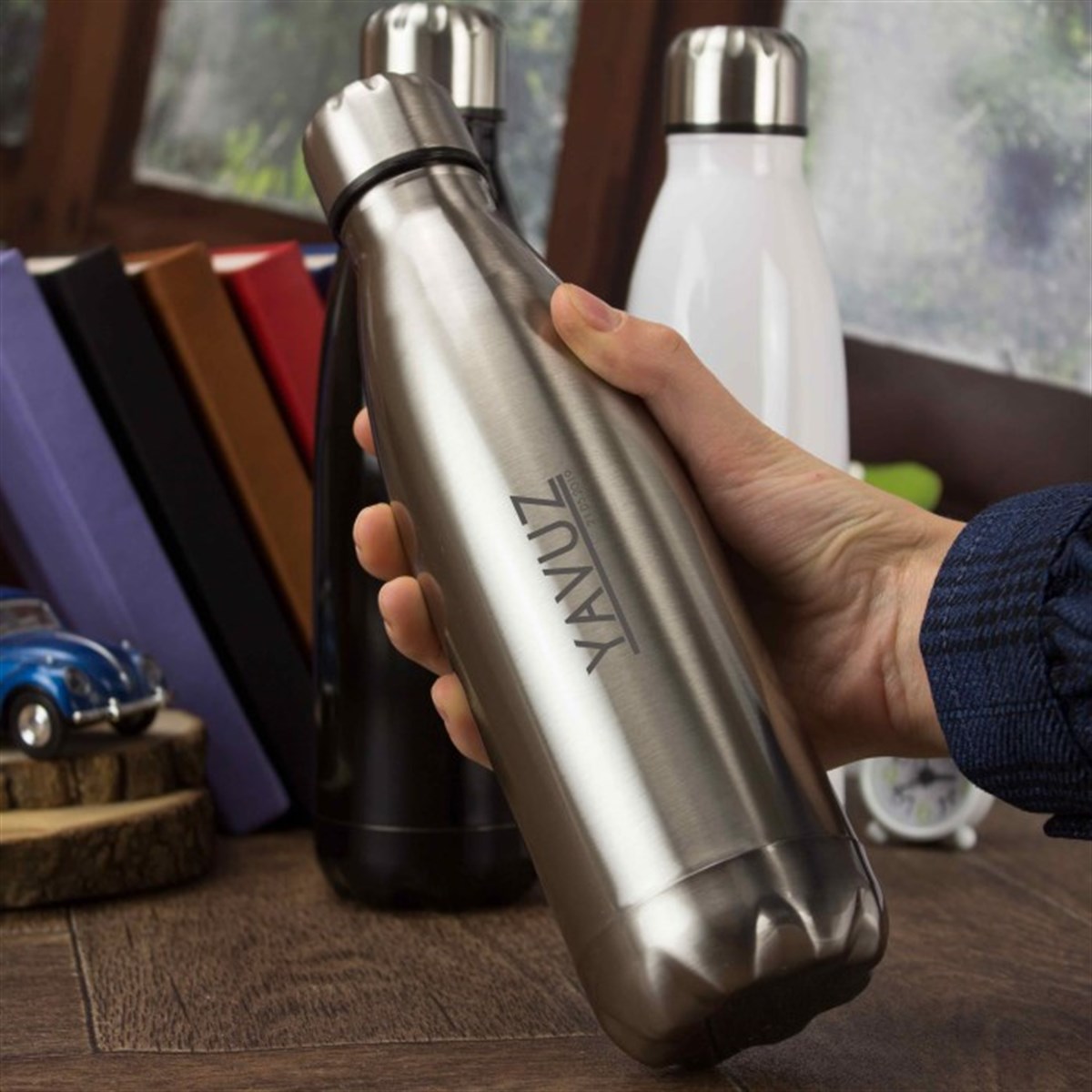 İsme Özel Şişe Tasarımlı Çelik Termos 500 ML