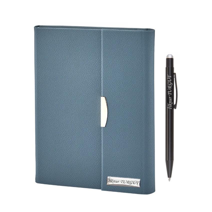 İsme Özel Tasarım Defter ve Tükenmez Kalem Seti - Renk Seçenekli