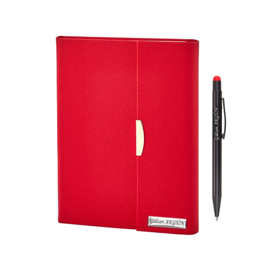 İsme Özel Tasarım Defter ve Tükenmez Kalem Seti - Renk Seçenekli