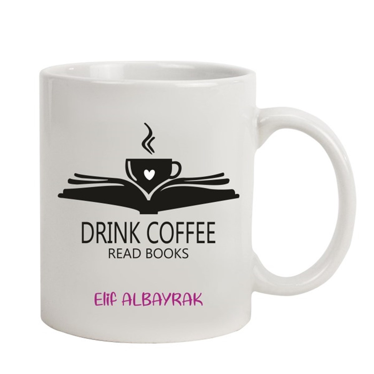 İsme Özel Tasarımlı Kupa Bardak - Drınk Coffee