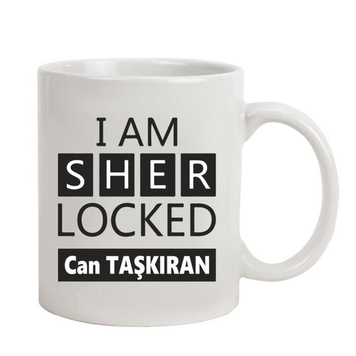 İsme Özel Tasarımlı Kupa Bardak - Sherlock