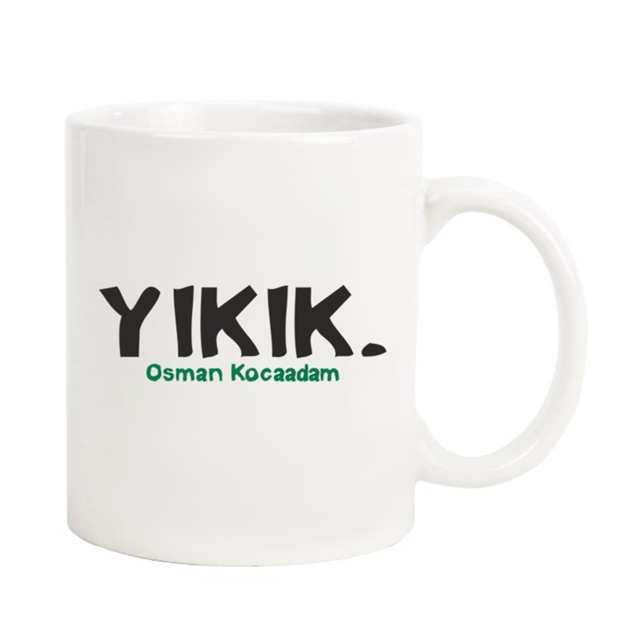 İsme Özel Tasarımlı Kupa Bardak - Yıkık