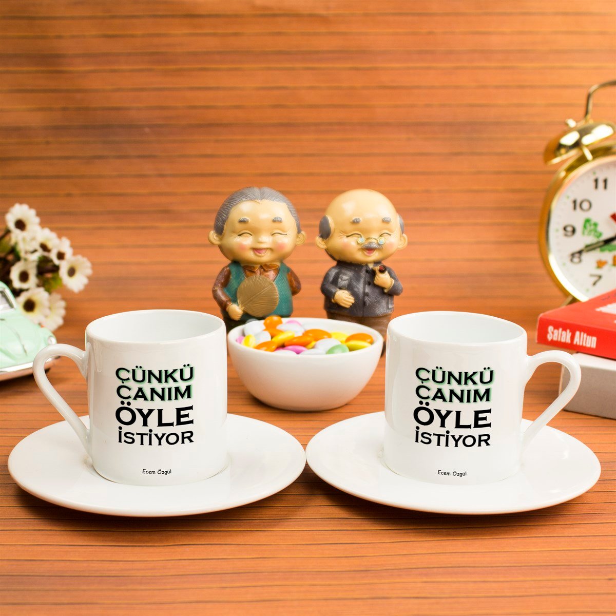 İsme Özel Türk Kahvesi Fincanı Seti - Çünkü Canım Öyle İstiyor