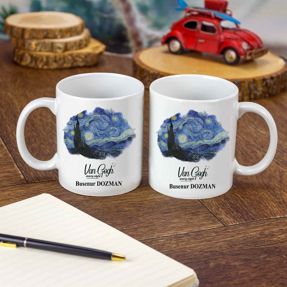 İsme Özel Van Gogh Temalı Kupa Bardak