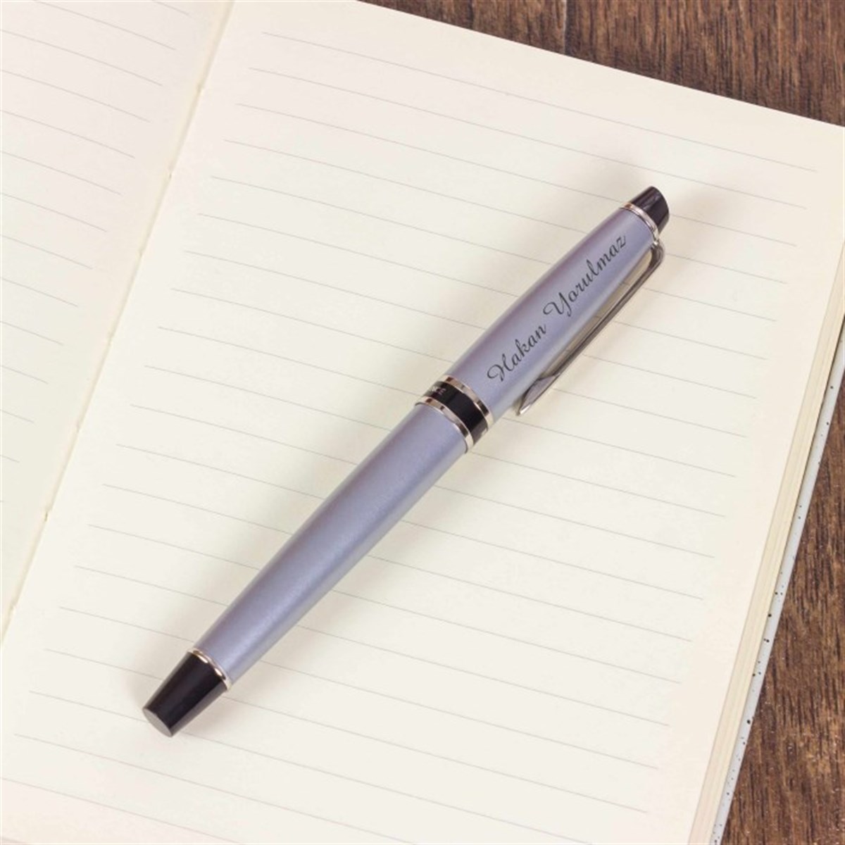 İsme Özel Waterman Metal Exclusive Roller Kalem Gümüş