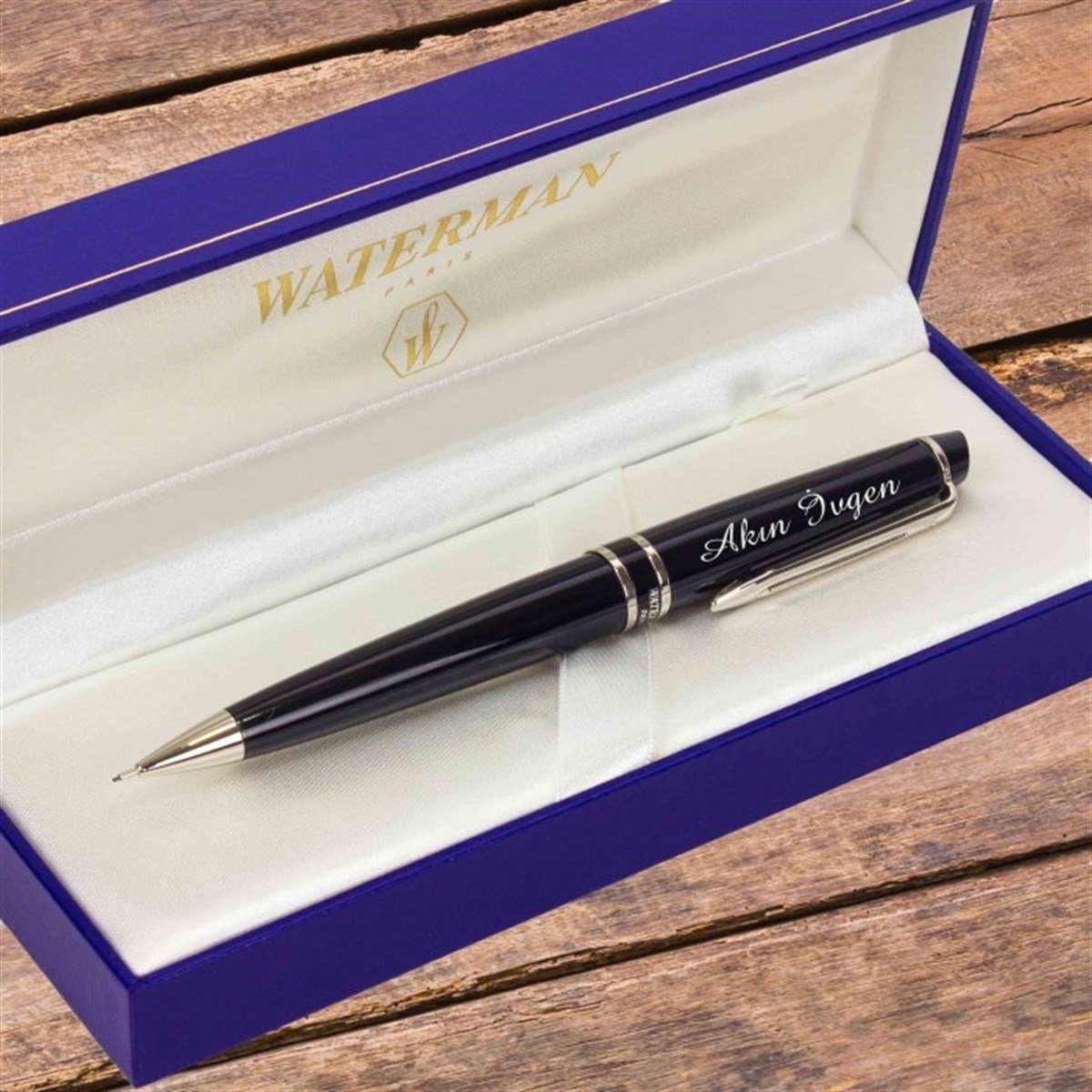 İsme Özel Waterman Metal Exclusive Versatil Kalem Siyah