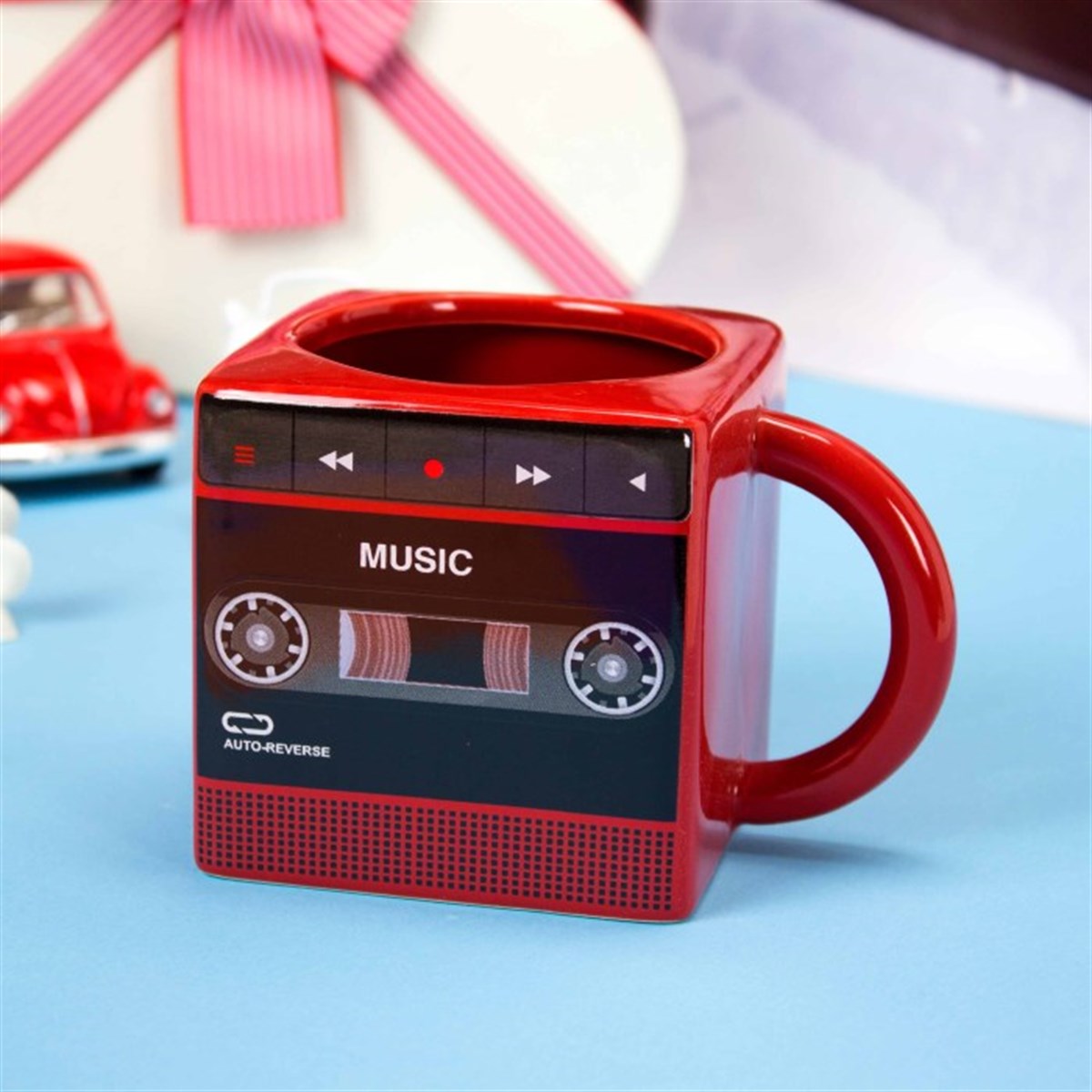Kaset Çalar Tasarımlı Kupa Bardak