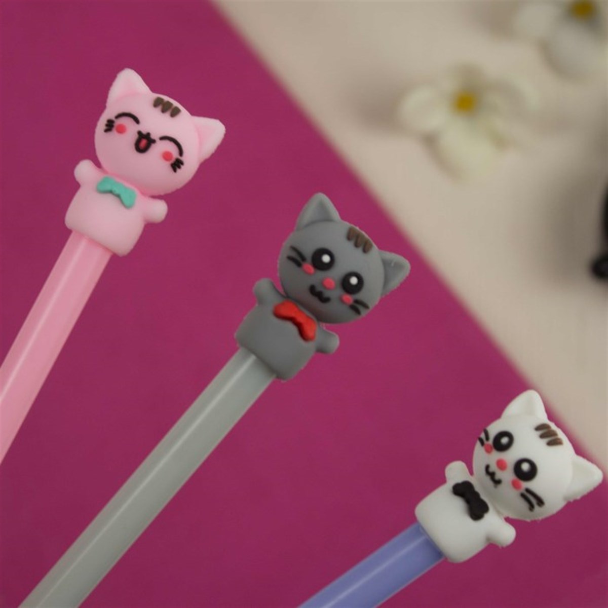 Kedi Temalı Jel Roller Kalem​
