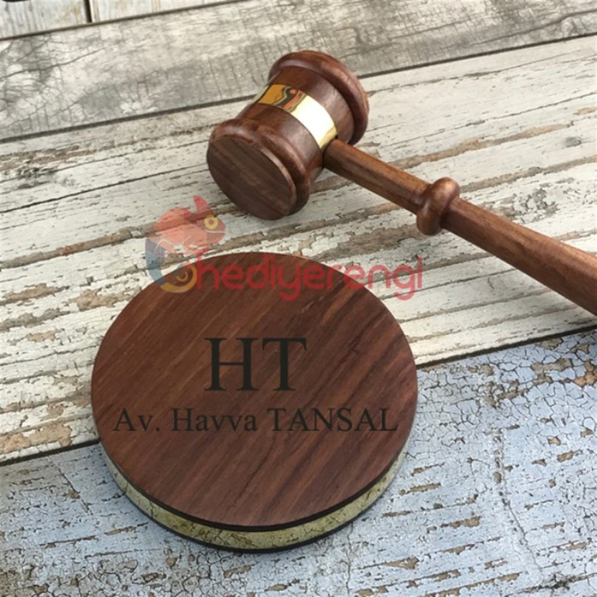 Kişiye Özel Ahşap Hakim Tokmağı